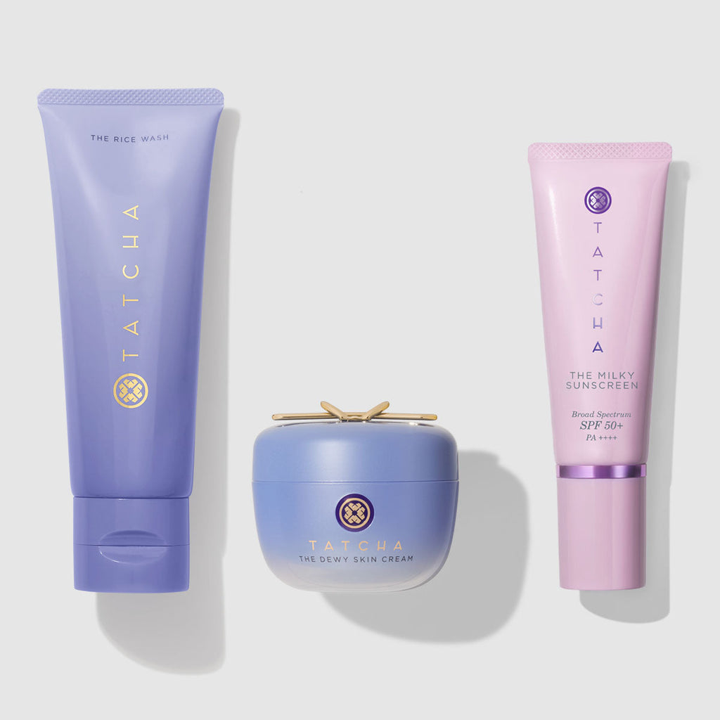 Dewy Protection Ritual for Dry Skin Daily Skin Care Set for Combination to Dry Skin