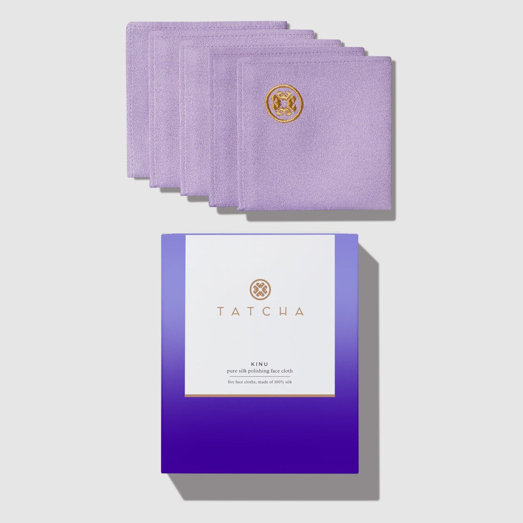 Kinu Pure Silk Polishing Face Cloth Daily Facial Polish for A Range of Skin Types