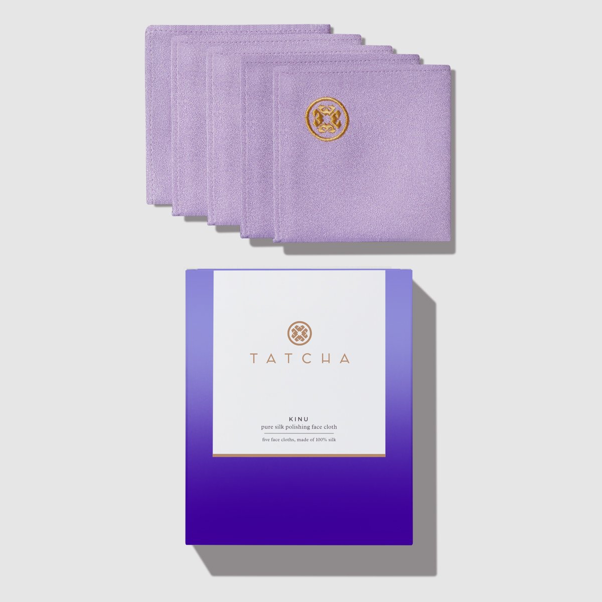 Kinu Pure Silk Polishing Face Cloth Daily Facial Polish for A Range of Skin Types